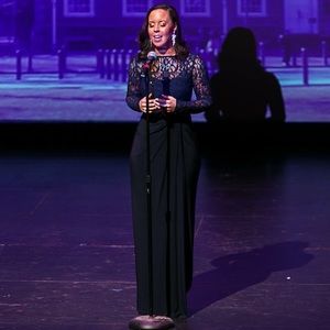 Navy Blue Ralph Lauren Lace Long Sleeve Gown